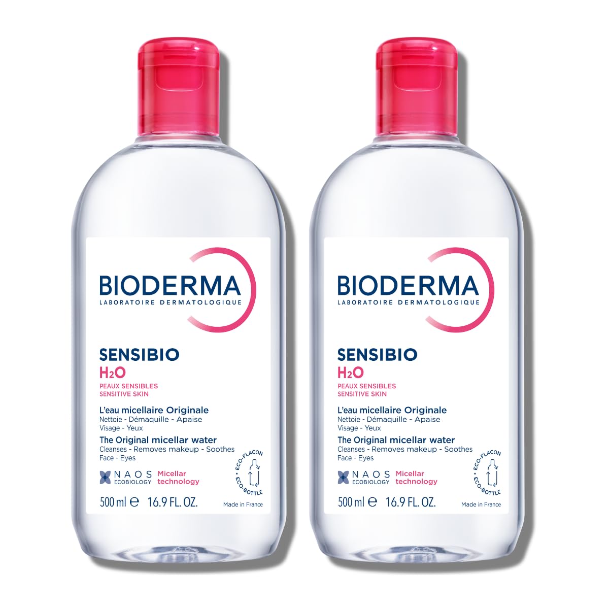Bioderma - Sensibio - H2O Micellar Water - Makeup Remover Cleanser - Face Cleanser for Sensitive Skin - Elefair Tech Official Product View 2