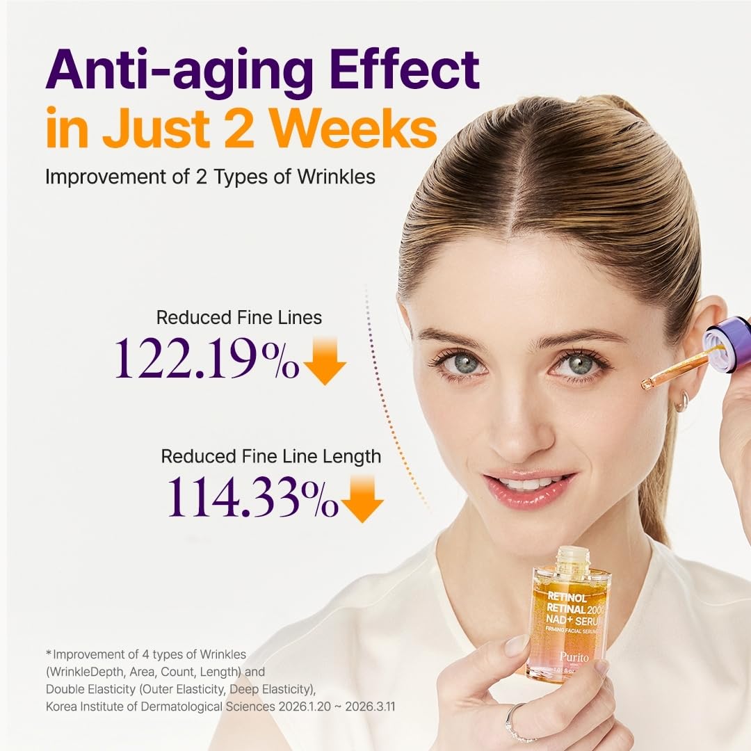PURITO Retinol + Retinal Serum for Sensitive Skin, 1.01 fl.oz - PURITO Official Product View 6