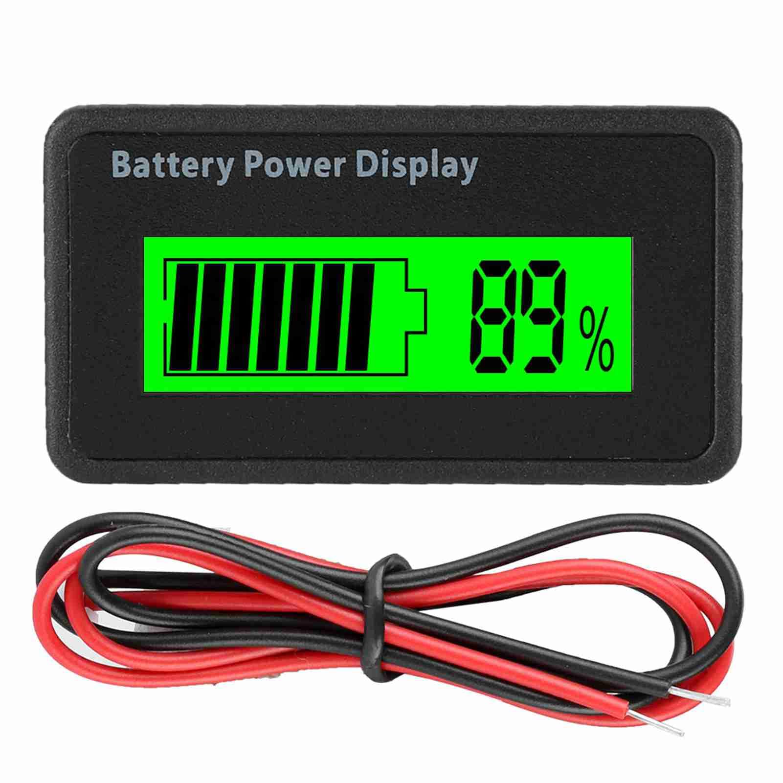 LICAEVEY GY-6H universal battery capacity tester with LCD display, voltage meter, and green backlight for 12-48V electric circuit testing