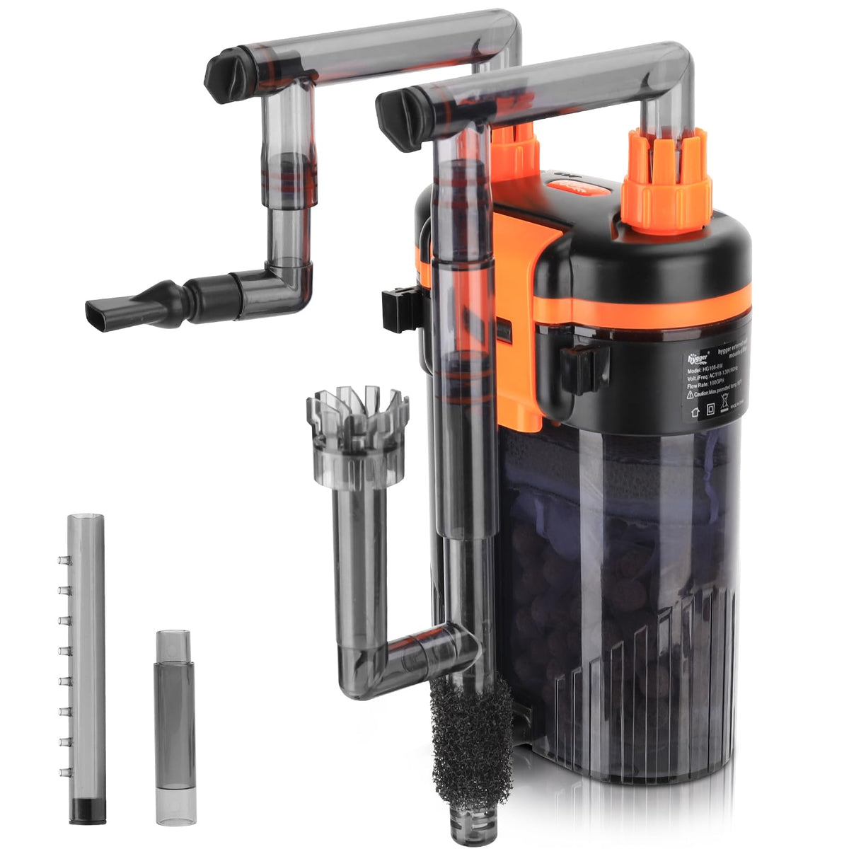 hygger External Hang On Back Canister Aquarium Filter Quiet - hygger Official Imagery - 2