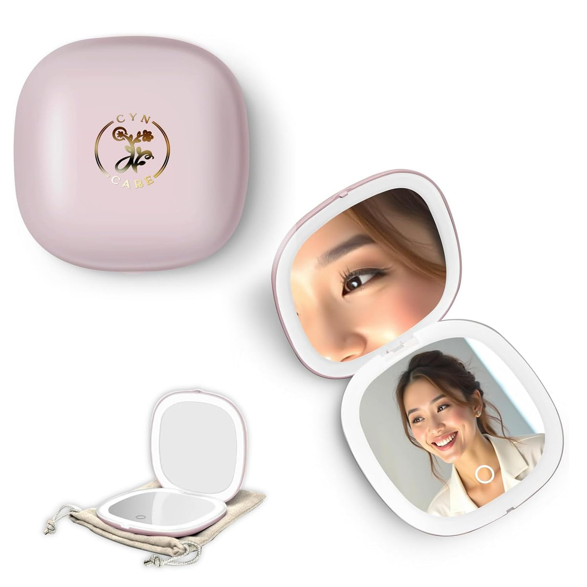 4 LED Compact Mirror 1x 10x Magnification - Cyn Care Official Imagery - 2