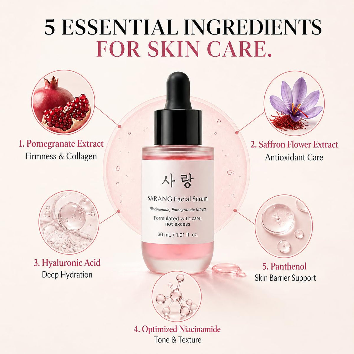 Korean Face Serum with Hyaluronic Acid Niacinamide 30 ml - CHALTTOK Official Imagery - 4
