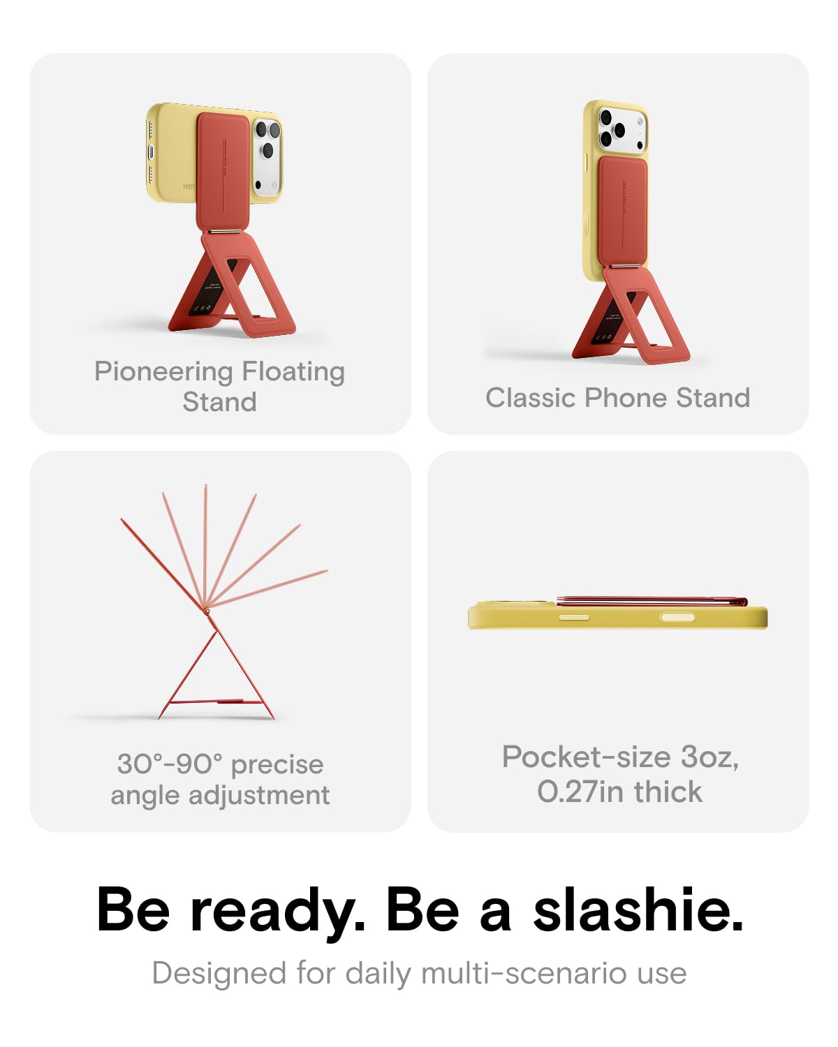 MOFT Phone Tripod Stand, Portable Selfie Stick for iPhone, Mulit-Angle - MOFT Official Product View 3