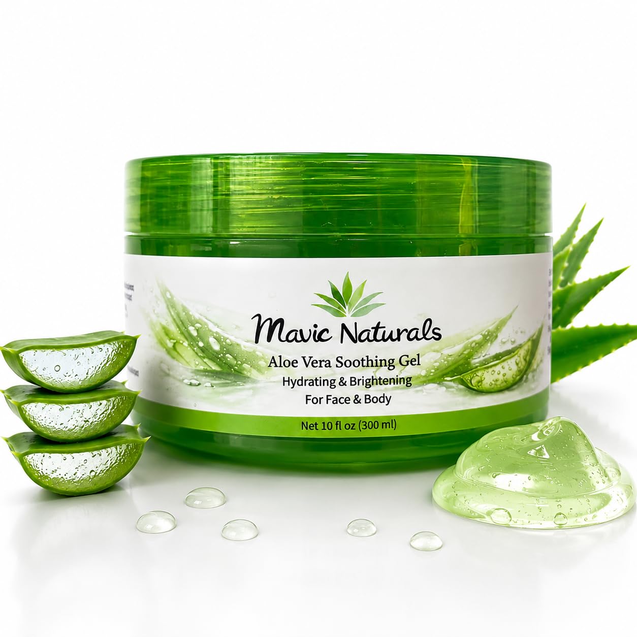 Aloe Vera Hydrating Gel – Soothing Moisturizer for Face & Body – - Product Imagery