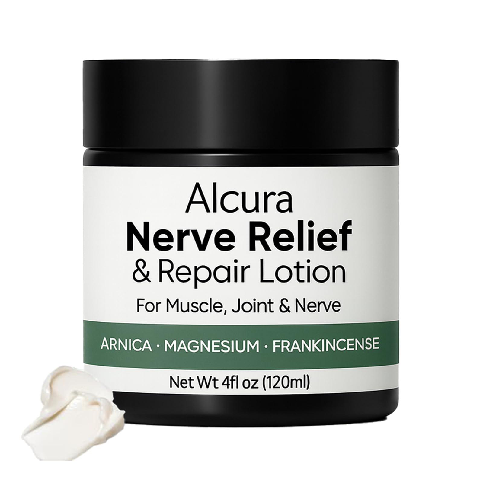 Alcura Lotion, Alcura Cream with Magnesium Massage Body Moisturizer – 4 fl oz