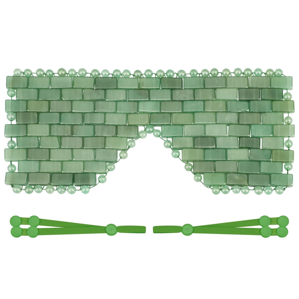 ideayard Jade Eye Mask Natural Jade Stone Beaded Eye Cover - ideayard Official Imagery - 2