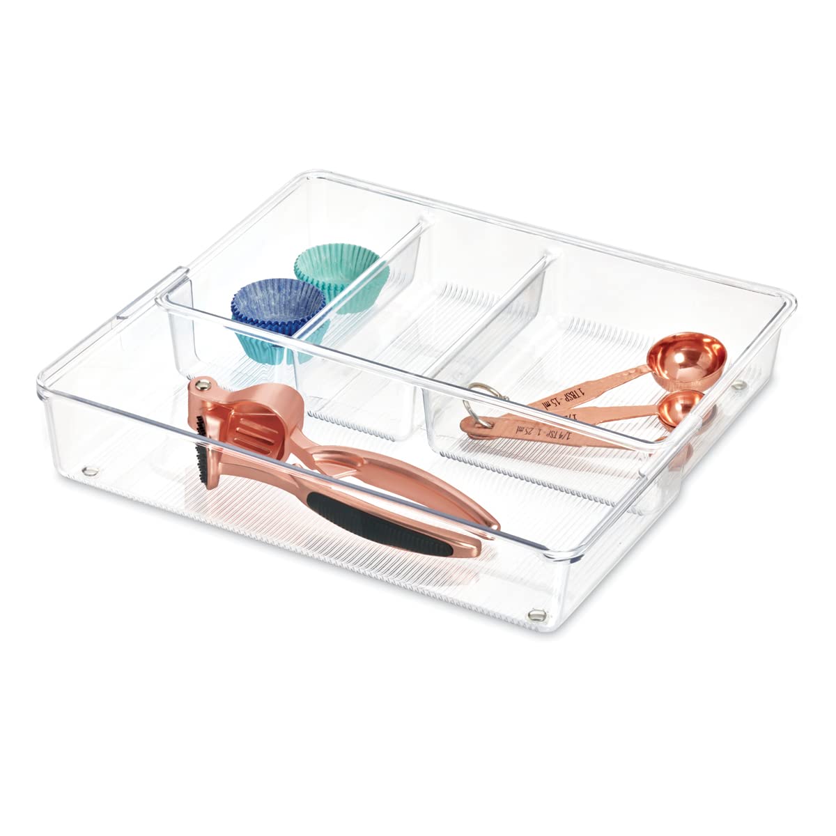 iDesign InterDesign Linus Kitchen Drawer Organizer for Silverware, Spa - View 8