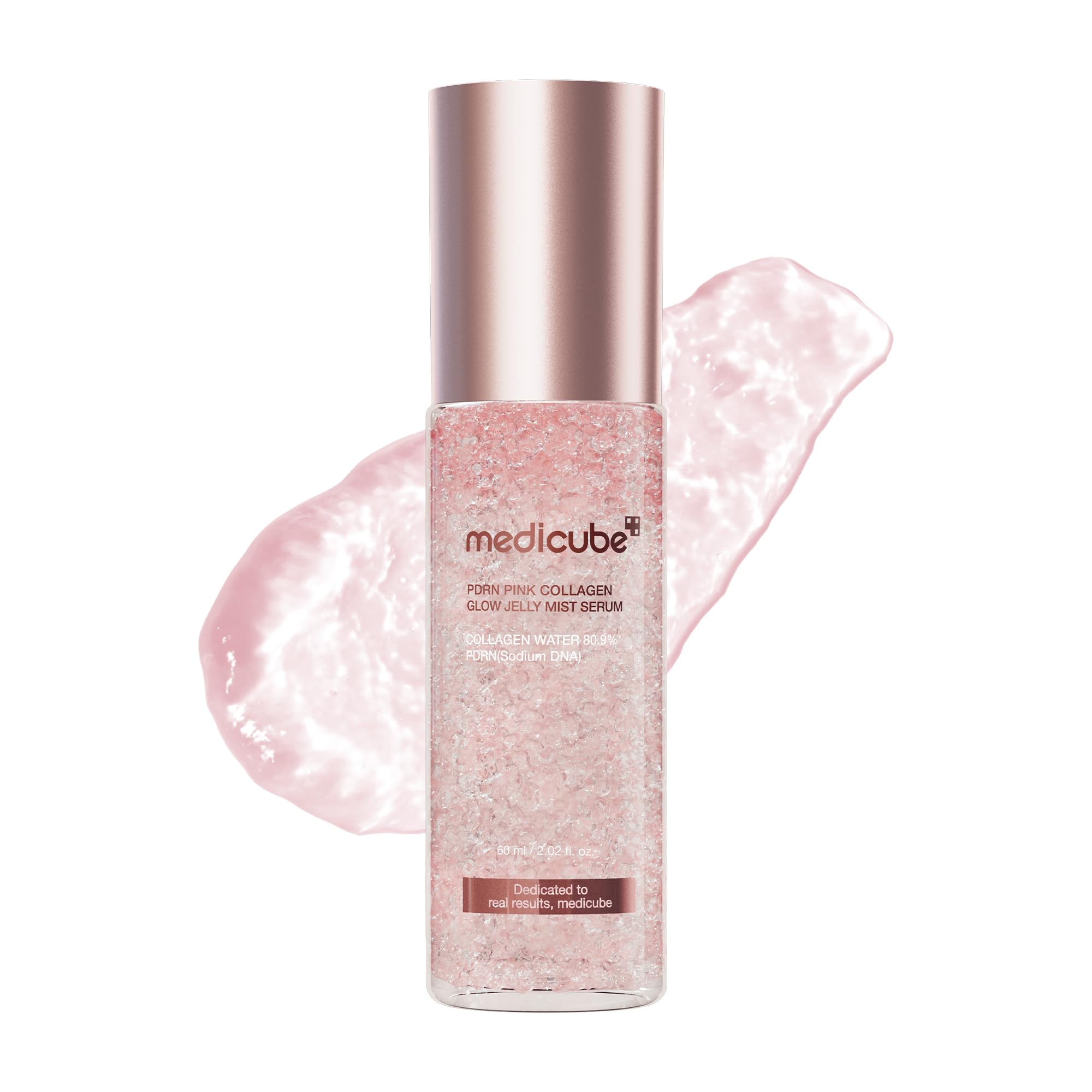 medicube Jelly Mist Serum with Pink PDRN Collagen, 2.02 fl.oz - Product Imagery