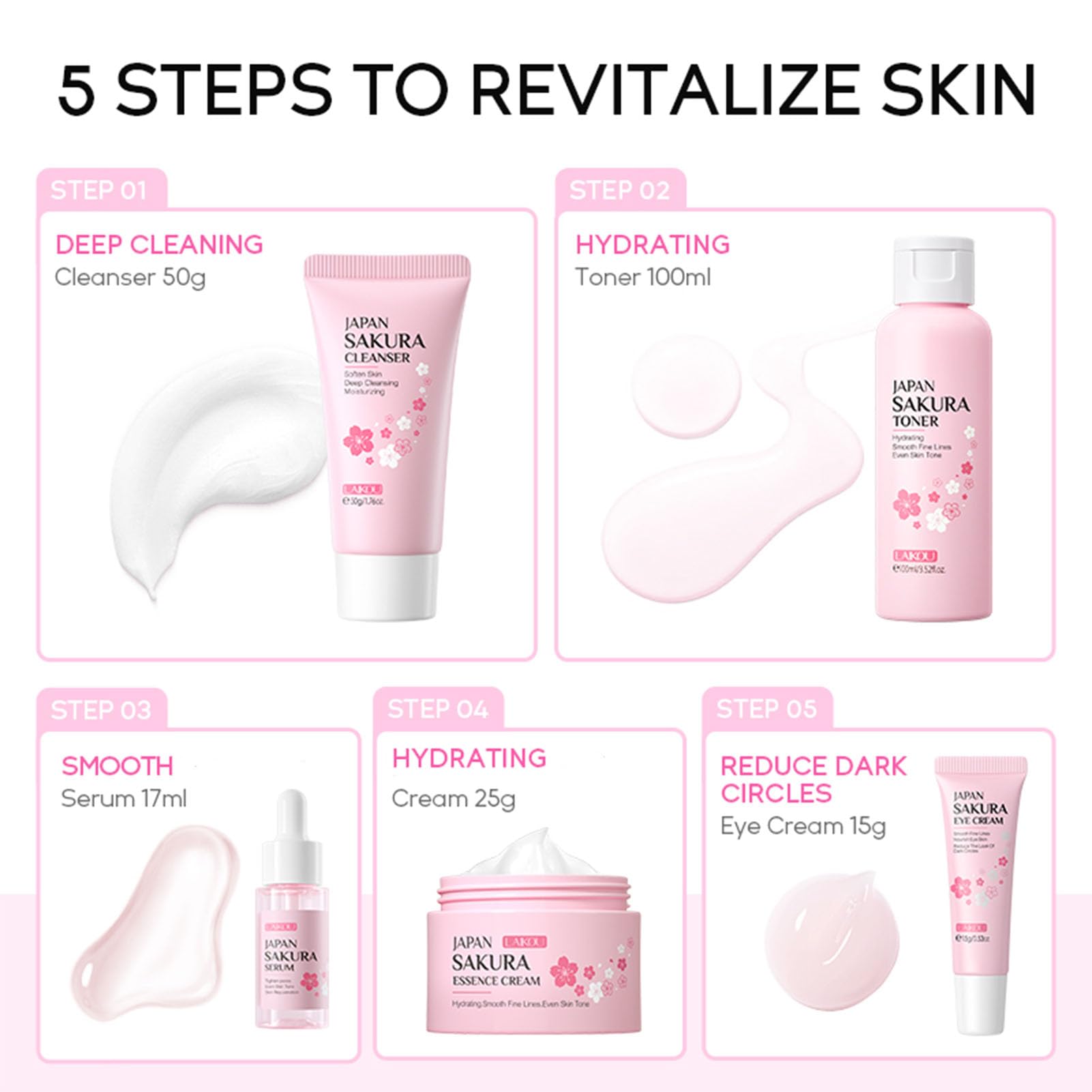 Skin Care Set, Cherry Facial kit for women, Skincare Kit Gifts - Etuanxi