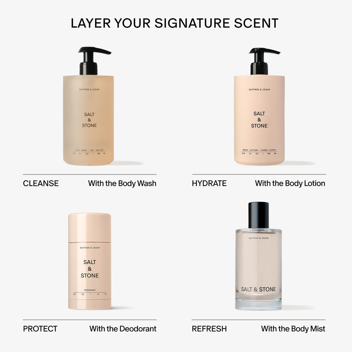 Salt Stone Body Lotion for Women Men Vegan Saffron Cedar 3 4 - Salt & Stone Official Imagery - 8