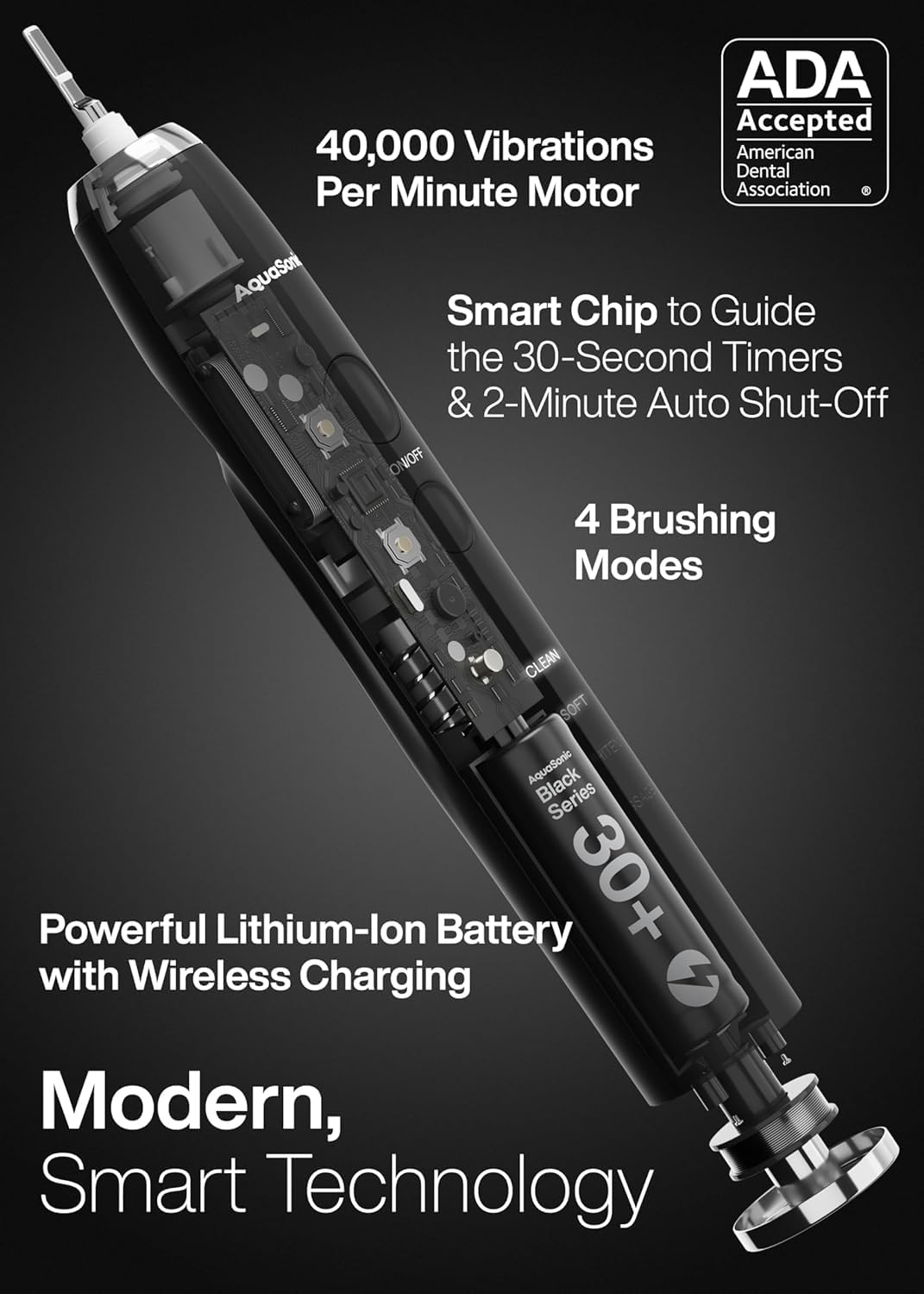 AquaSonic Black Series Whitening Electric Toothbrush