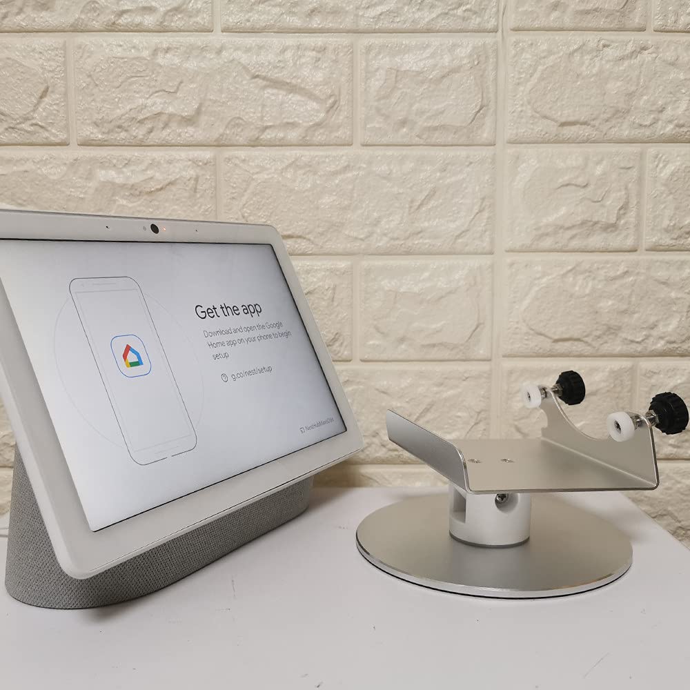 Adjustable Aluminum Swivel Stand for Google Nest Hub Max - ATOPCAENRT Official Imagery - 2