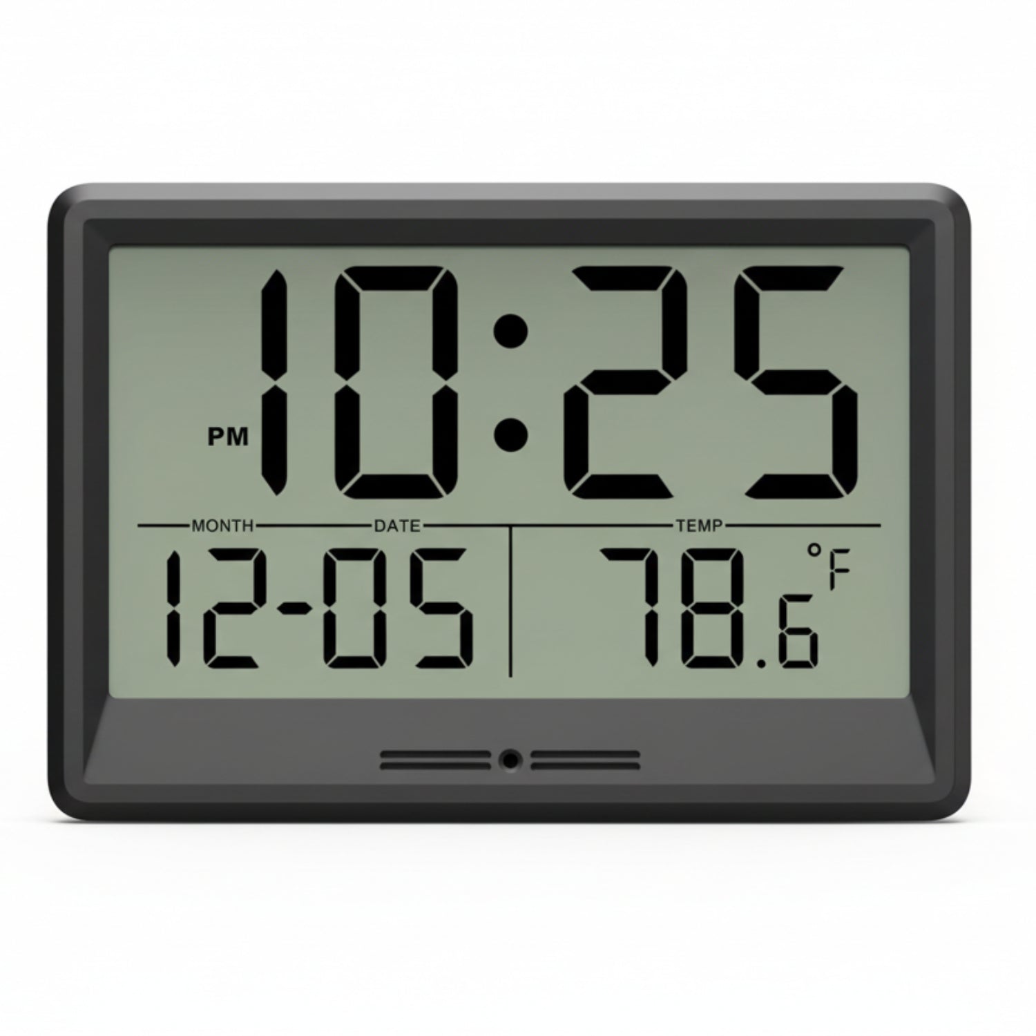 XUANZIT 8-inch battery-operated digital wall clock with large display, small wall clock for home or office use.