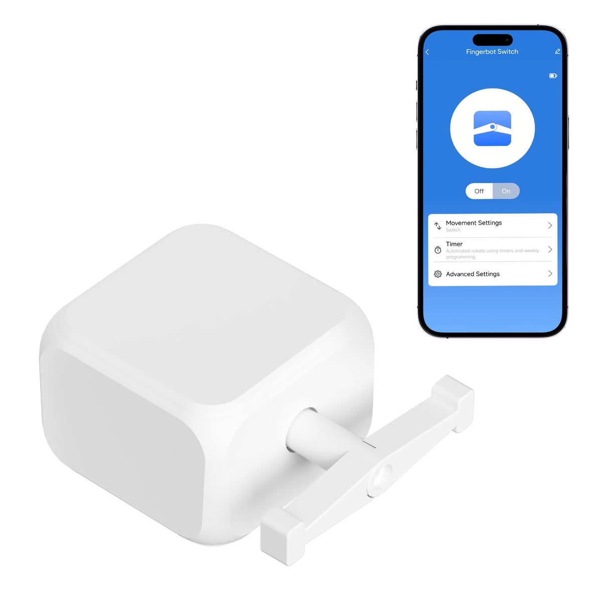 Fingerbot Switch Bluetooth Rechargeable Smart Light Switch - ORYZIC Official Imagery - 2