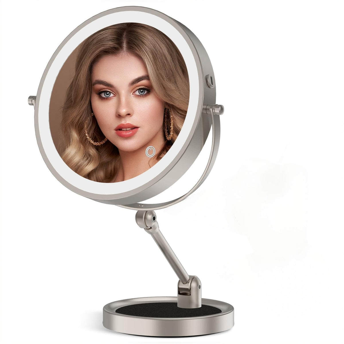 Tabletop Makeup Mirror with Built in Vanity Tray 9 - Rocollos Official Imagery - 2