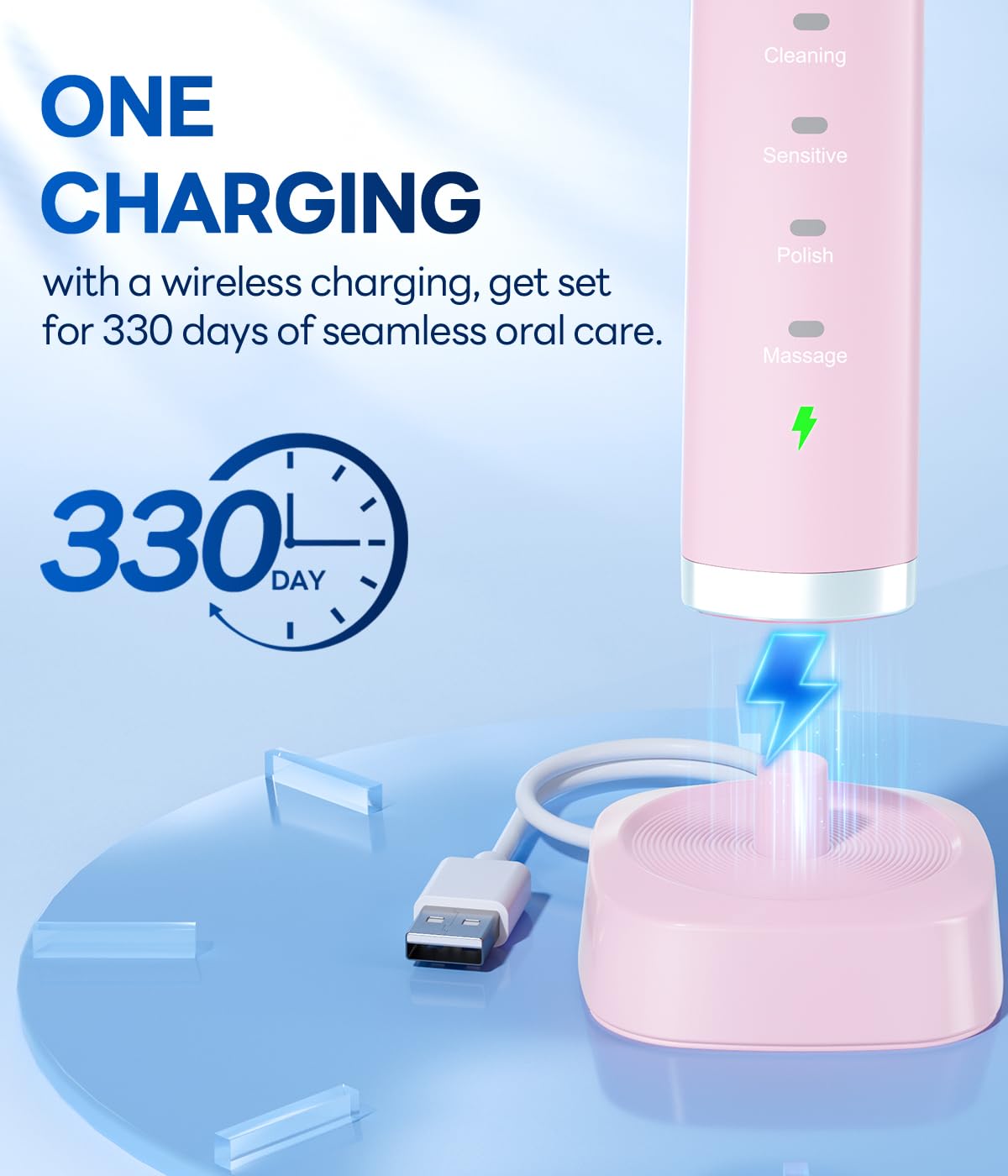 Bymore Electric Sonic Rechargeable Toothbrush for Adults - Bymore Official Imagery - 4
