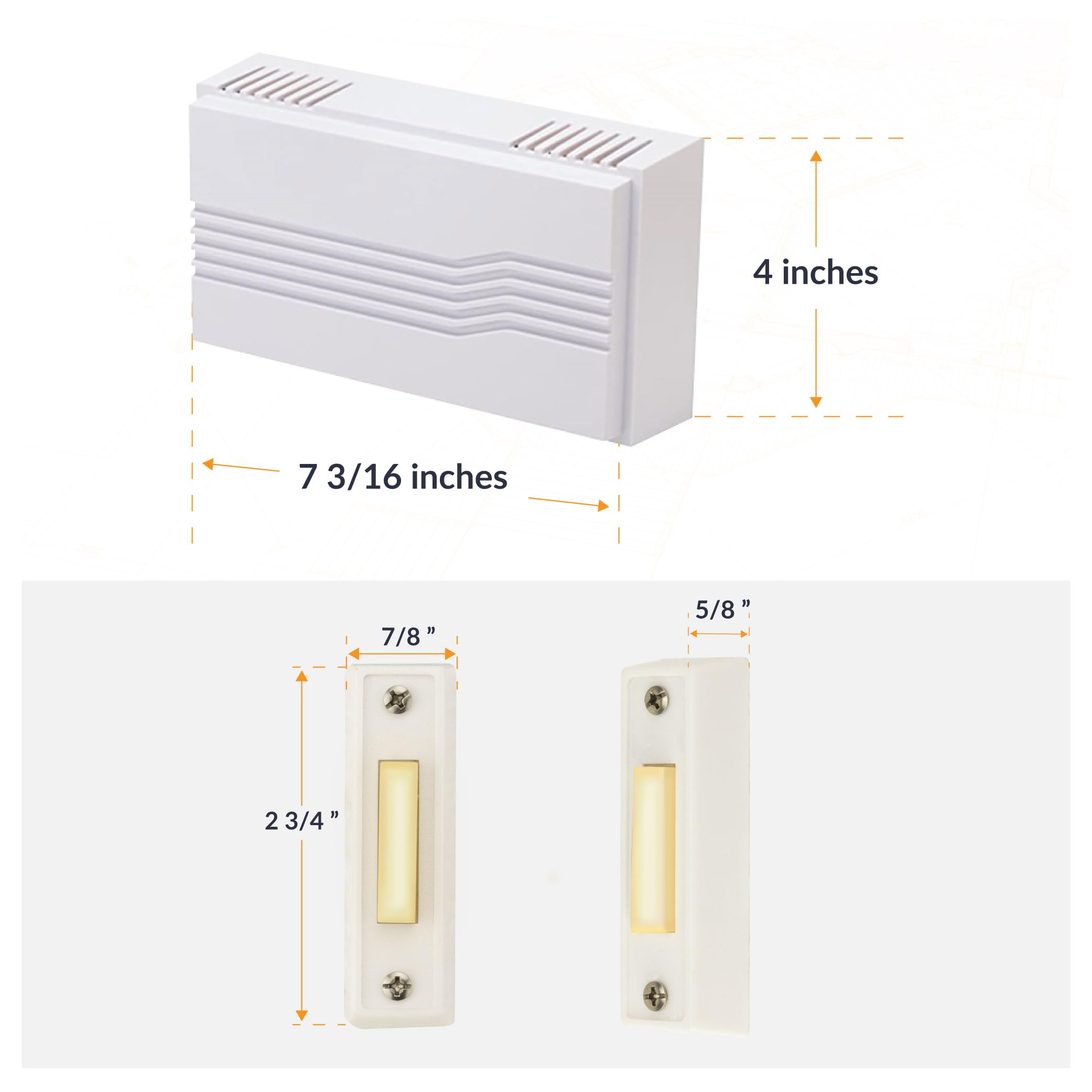 Newhouse Hardware Hardwired Chime Kit with 16-Volt/30VA Transform - Newhouse Hardware Official Product View 3