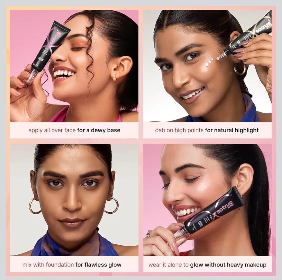 Tic tok Viral trending glow cream - 3 in 1 primer highlighter moisturizer - Generic Official Product View 10