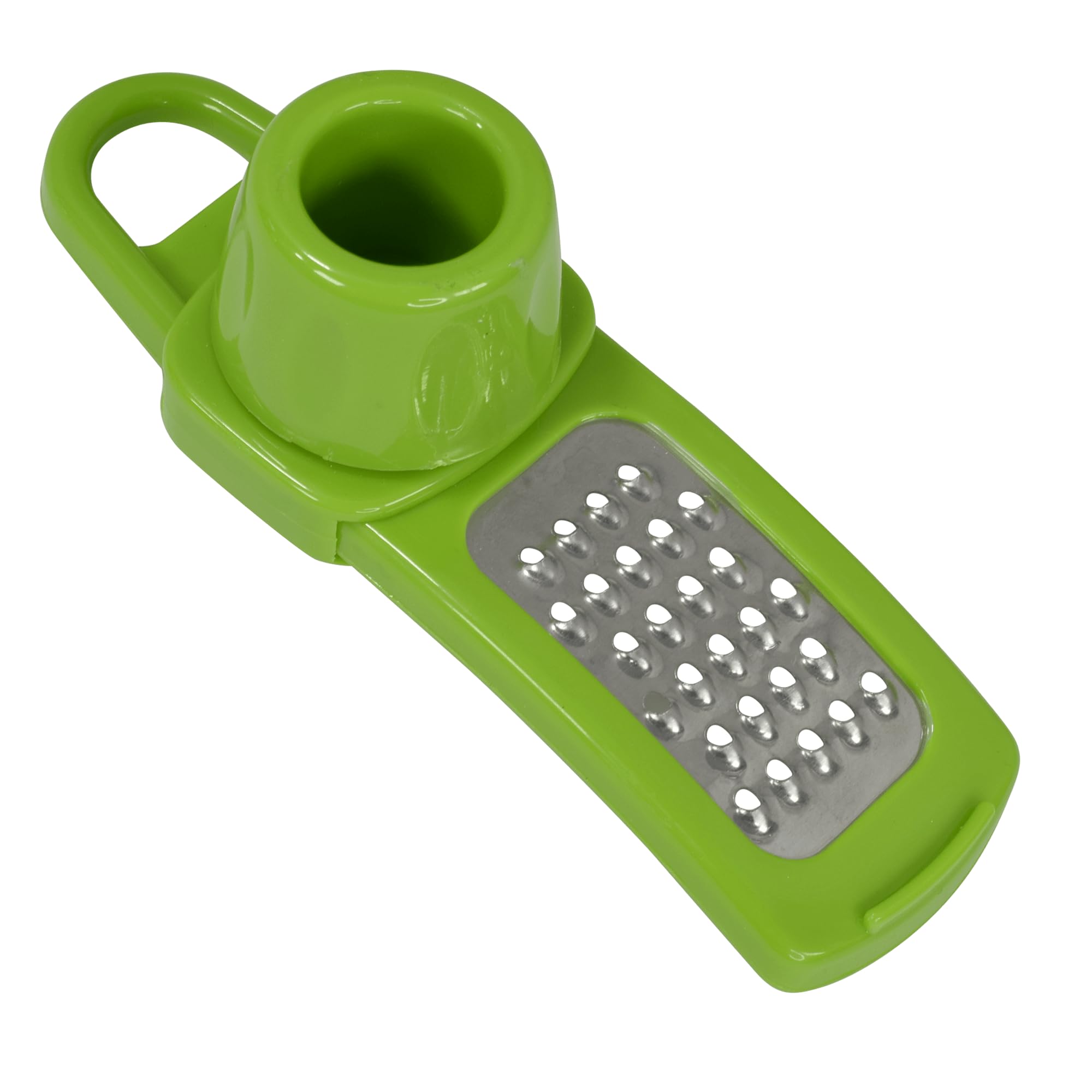 R&M Mini Garlic Grater – Green with Stainless Steel Blades and Plastic - View 1