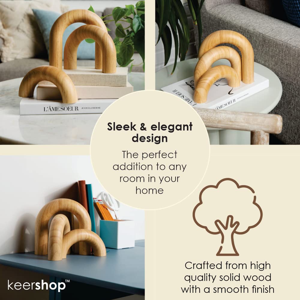 3 Piece Natural Arches Home Decor Set Aesthetic Shelf - KeerShop Official Imagery - 5