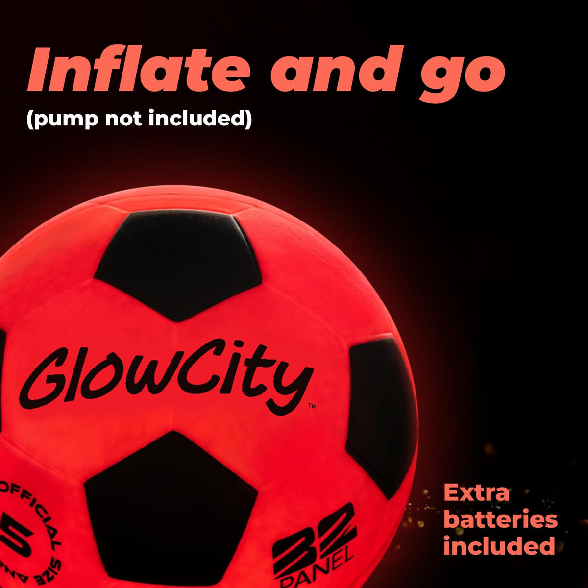 GlowCity Glow in The Dark Soccer Ball - GlowCity Official Imagery - 5