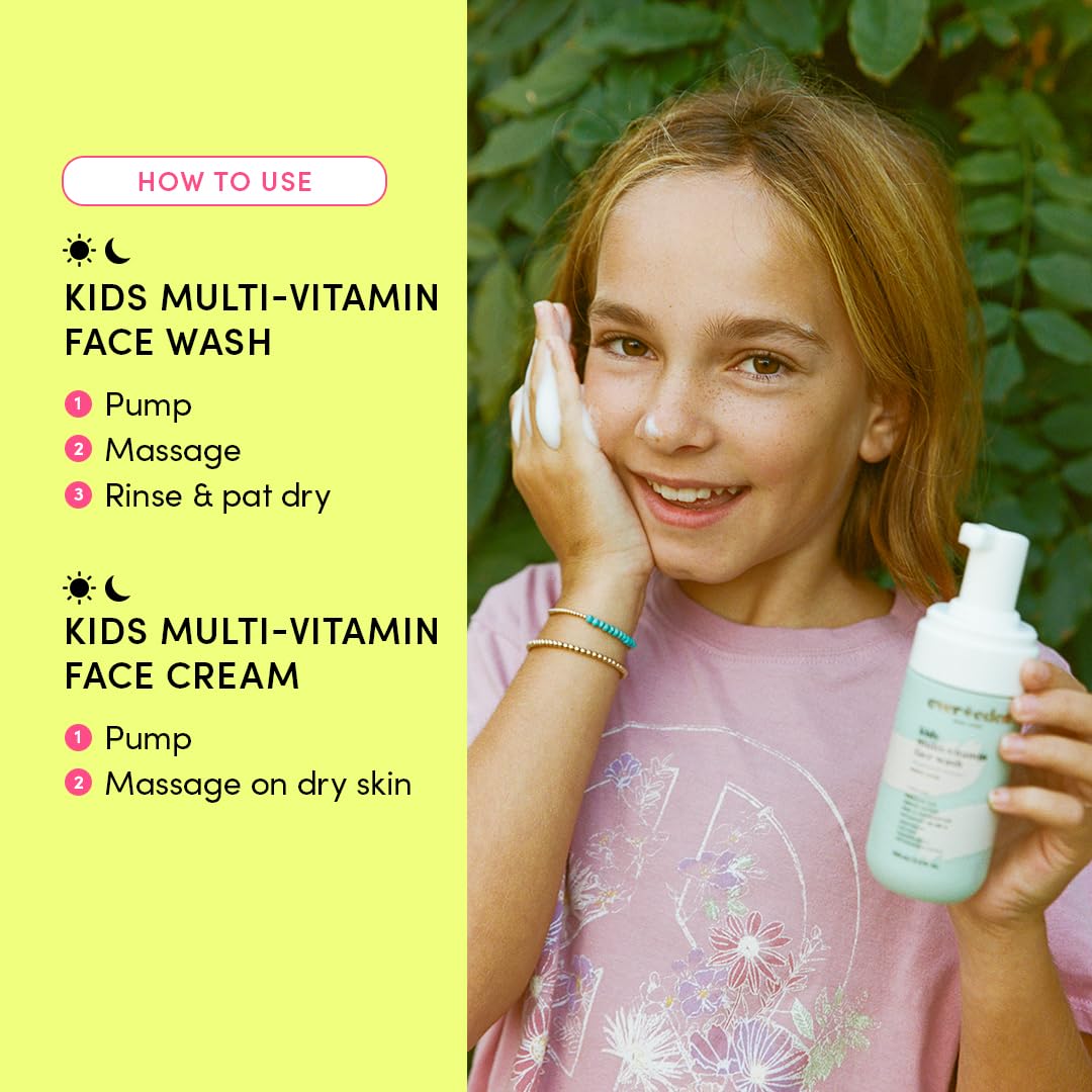 Evereden Kids Multi Vitamin Face Wash Cream Set Vegan Melon - Evereden Official Imagery - 3