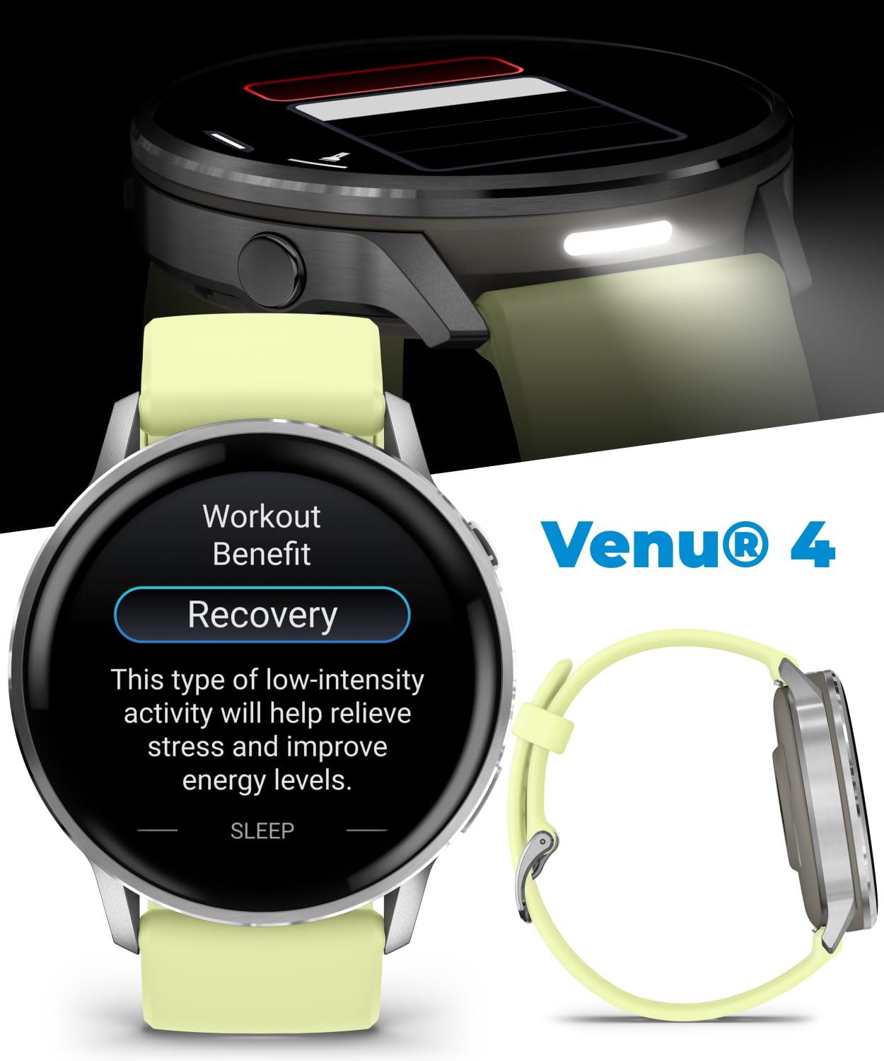 Garmin Venu 4 45mm AMOLED Advanced Health & Fitness GPS Smartwatch, Br - View 5