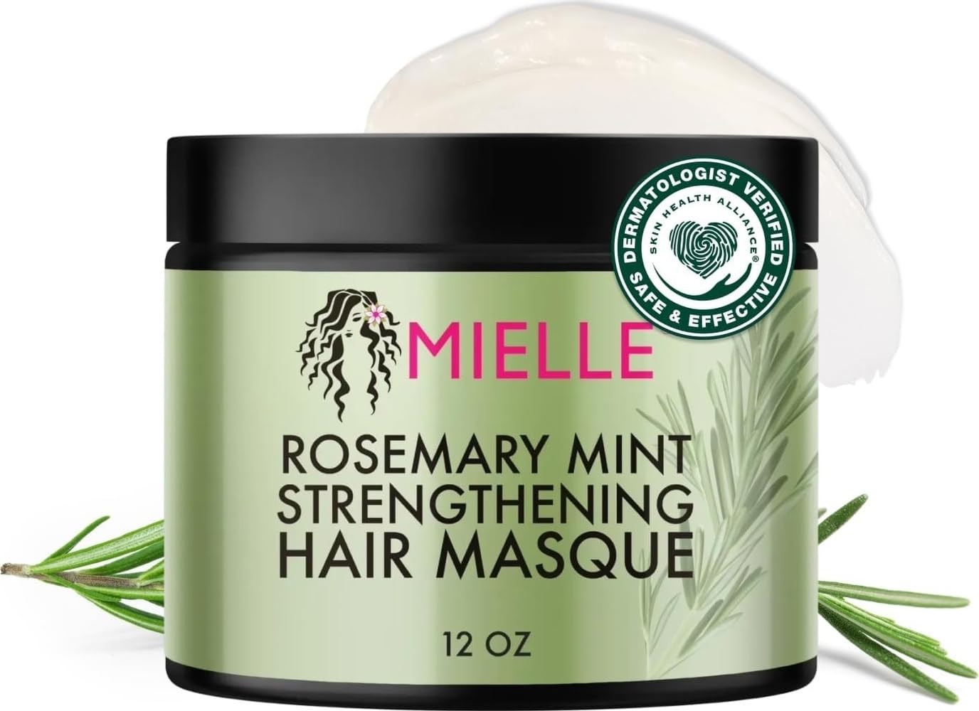 Mielle Organics Rosemary Mint Hair Mask with Biotin - Mielle Organics Official Product View 2