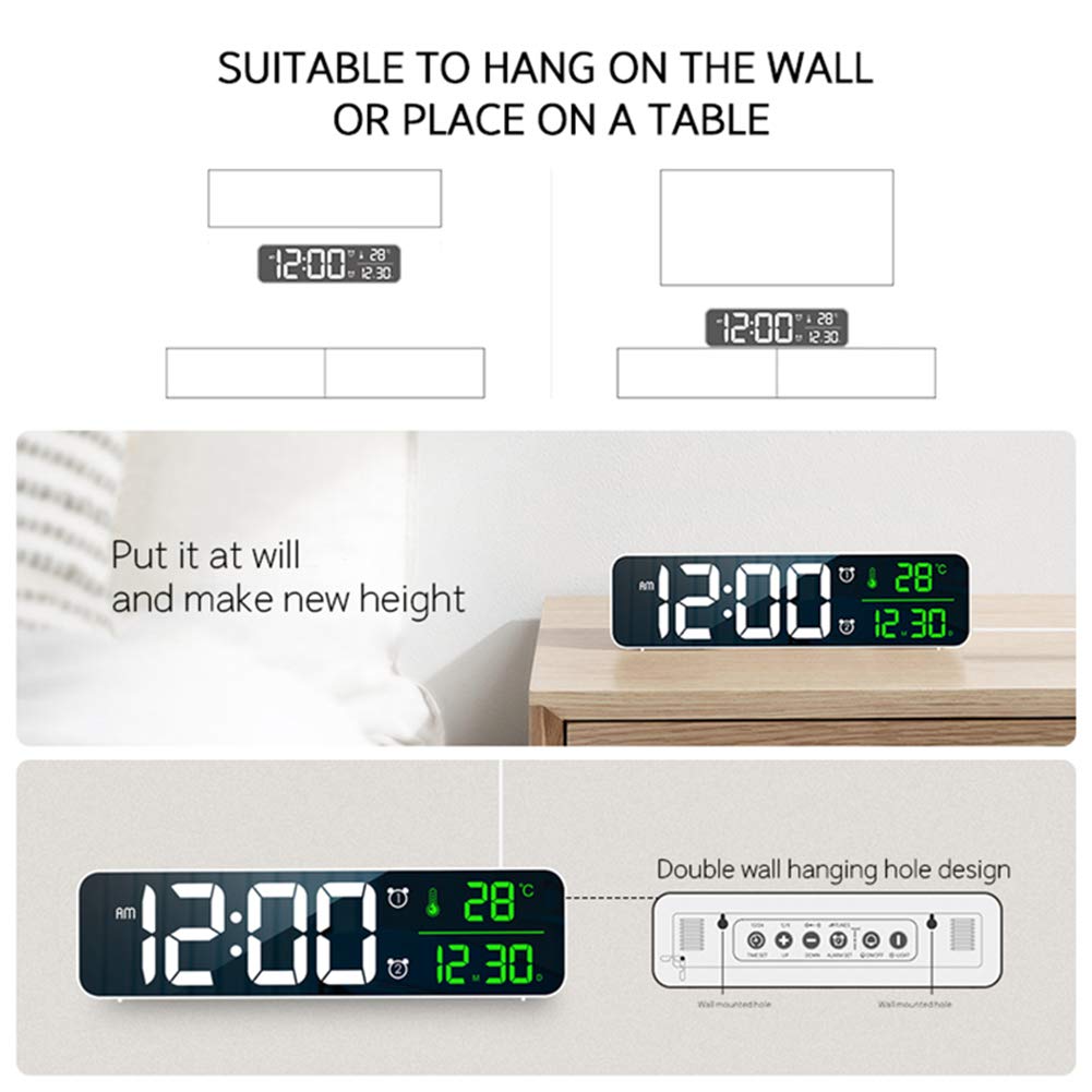Abovsare Digital Clock Large Display, Alarm Clock for Living Room - Abovsare Official Product View 7