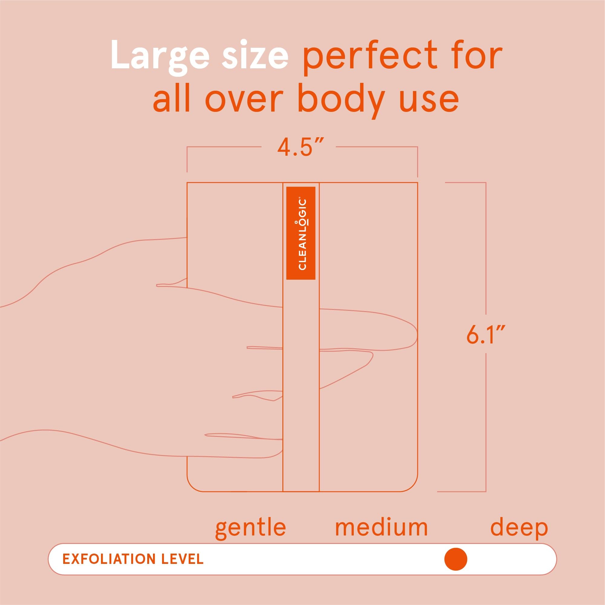 Cleanlogic Exfoliating Body Scrubber - Cleanlogic Official Imagery - 4