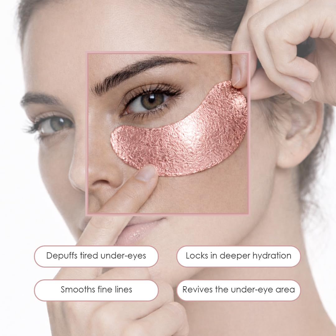 Sweet Dreams Collagen Glow Rose Gold Eye Masks - glowiest Official Imagery - 5
