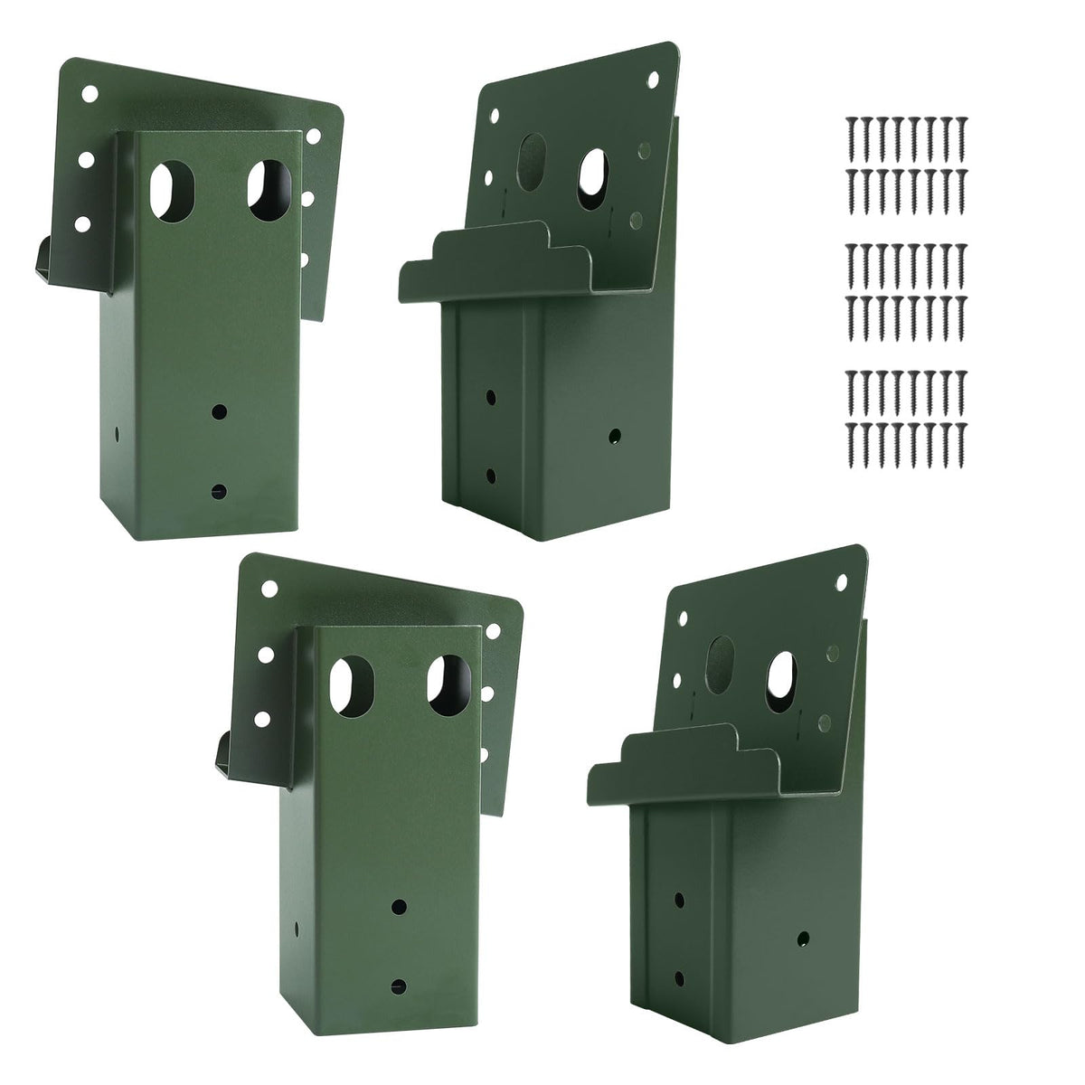 4 x 4 Compound Angle Brackets for Outdoor Platforms 4Pcs - XIHUWZ Official Imagery - 1