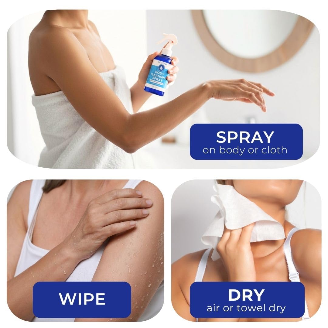 PRISTINE Body Cleansing Spray Premium No Rinse Body Wash - PRISTINE Official Imagery - 6