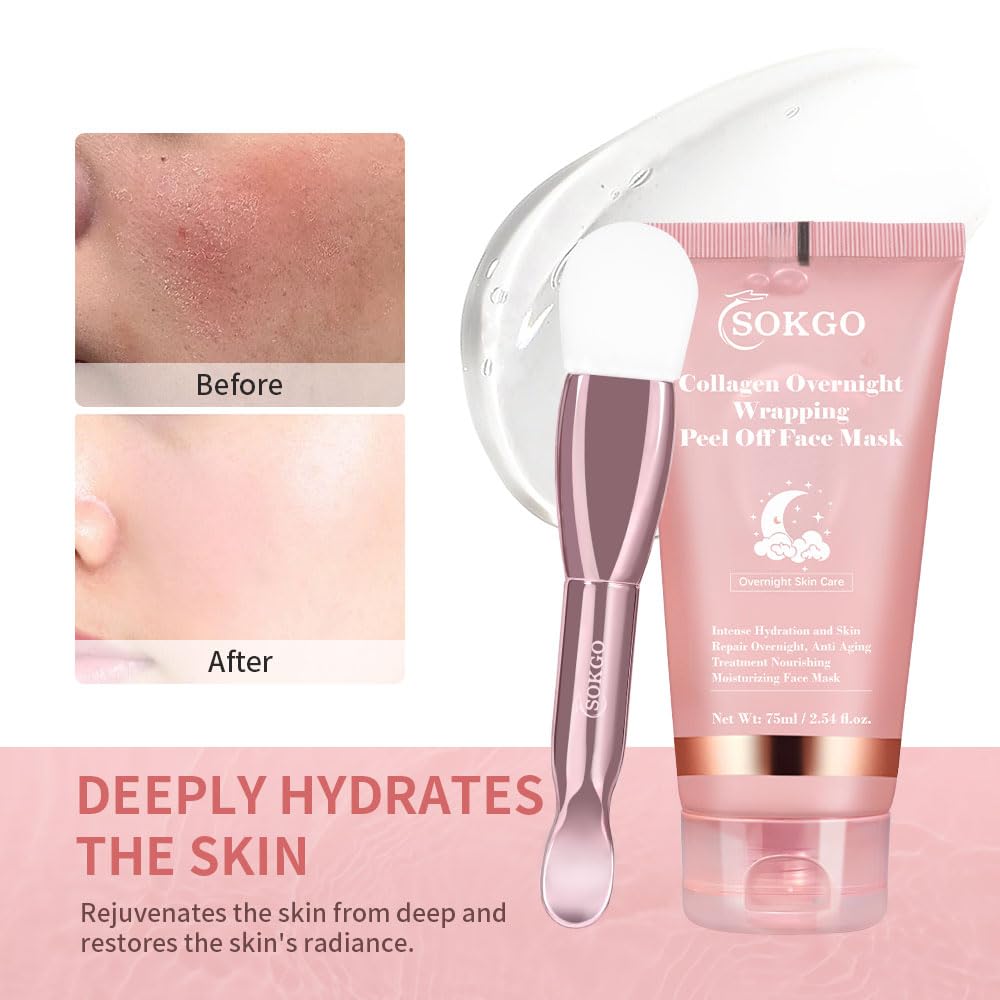 Sokgo Collagen Overnight Wrapping Mask Intensive Hydration - Sokgo Official Product Imagery - 4