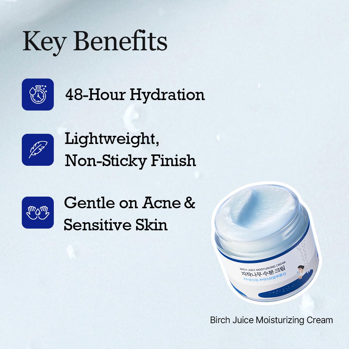 ROUND LAB Birch Juice Moisturizing Cream 1+1 Refill Set