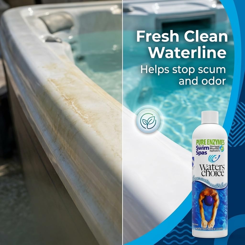 Waters Choice Swim Spa Water Clarifier Natural Enzymes 12 oz - Waters Choice, Inc Official Imagery - 8