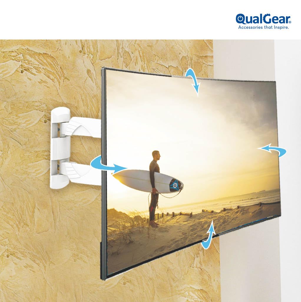 QualGear Qg TM 005 WHT 23 Inch to 42 Inch Premium Quality - QualGear Official Imagery - 7