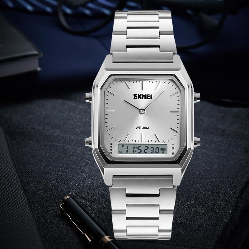 Gosasa Vintage Unisex Digital Sports Watch Dual Display - Product Imagery
