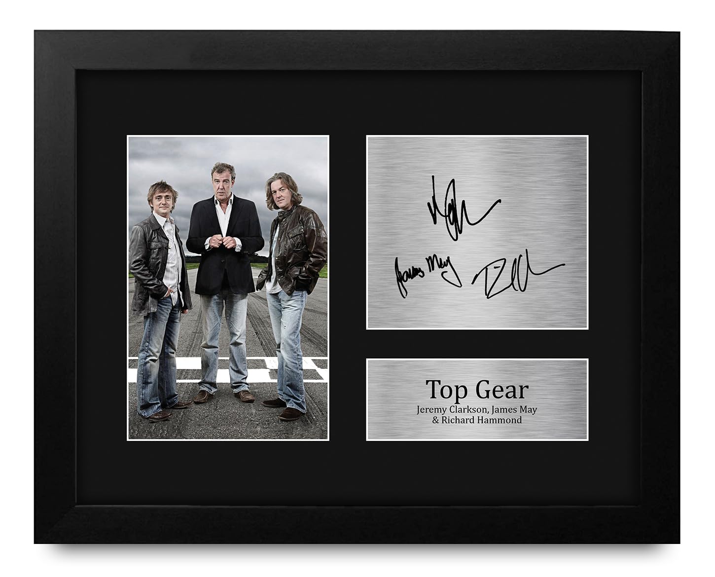 HWC Trading Top Gear Clarkson, May, Hammond Framed Gifts Printed - Product Imagery