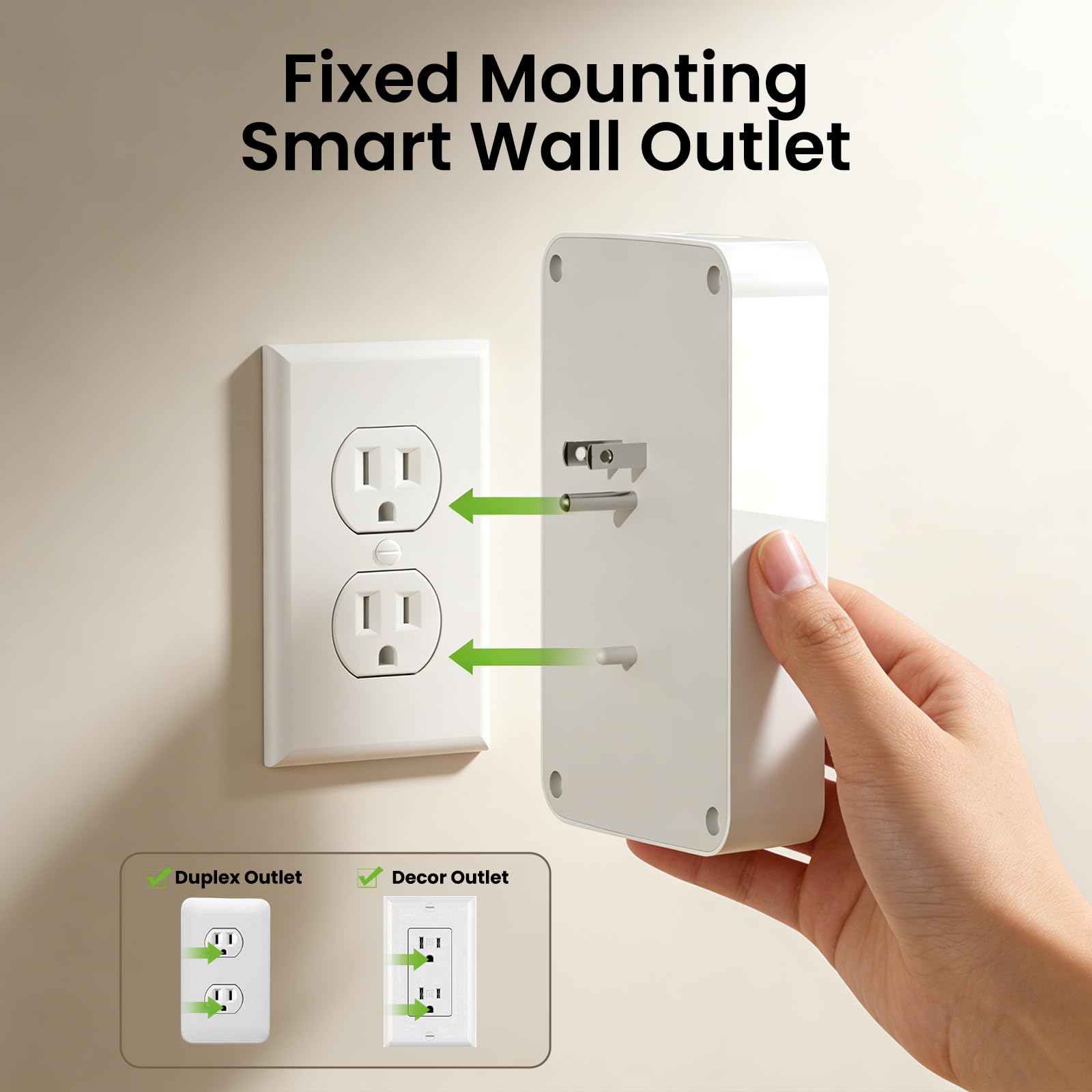 GHome Smart Plug Outlet Extender, USB Wall Charger with 3 Individ - GHome Smart Official Product View 6