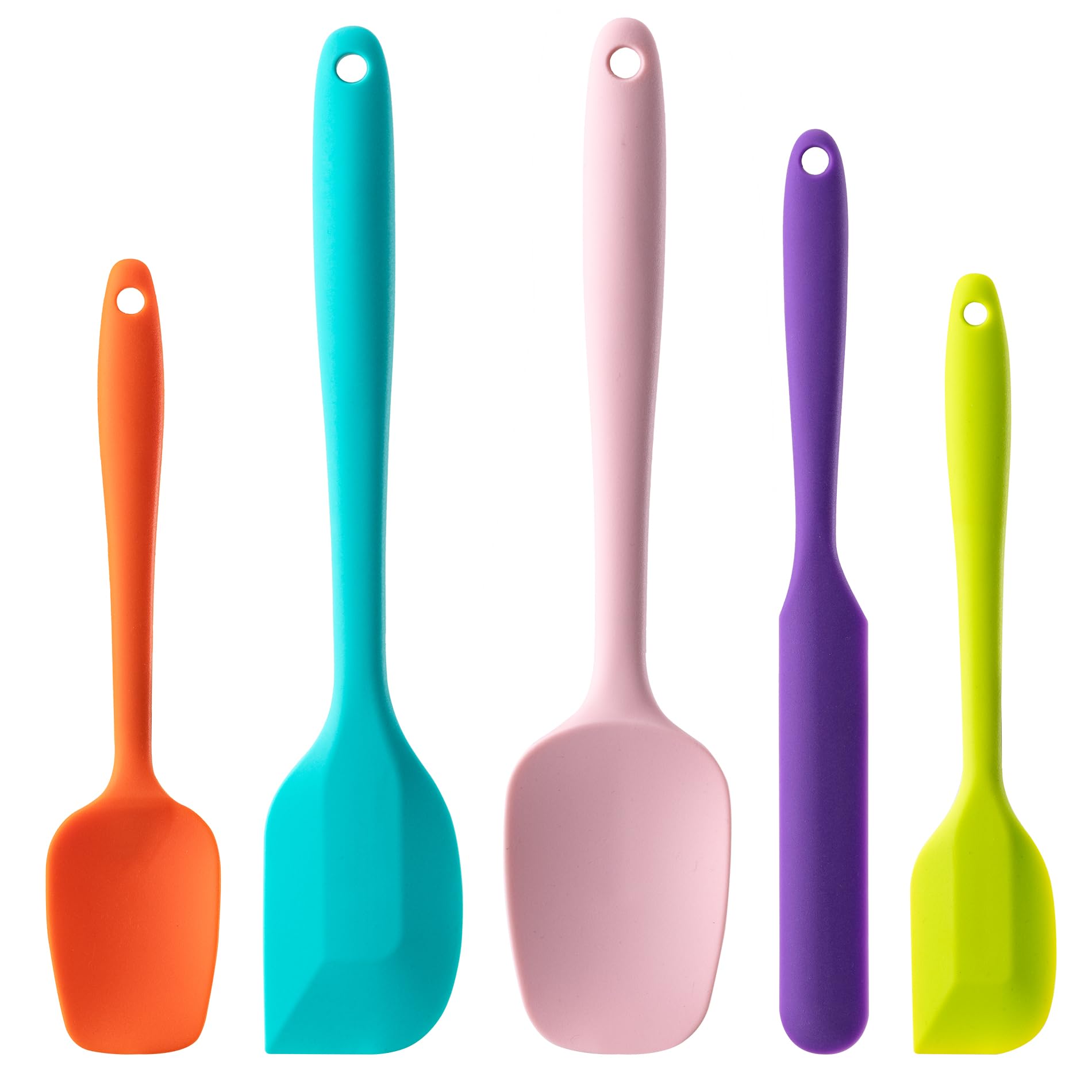 Hoewina Silicone Spatula Set,5 Piece Food Grade Rubber Spatulas,M by Hoewina - Angle View 1