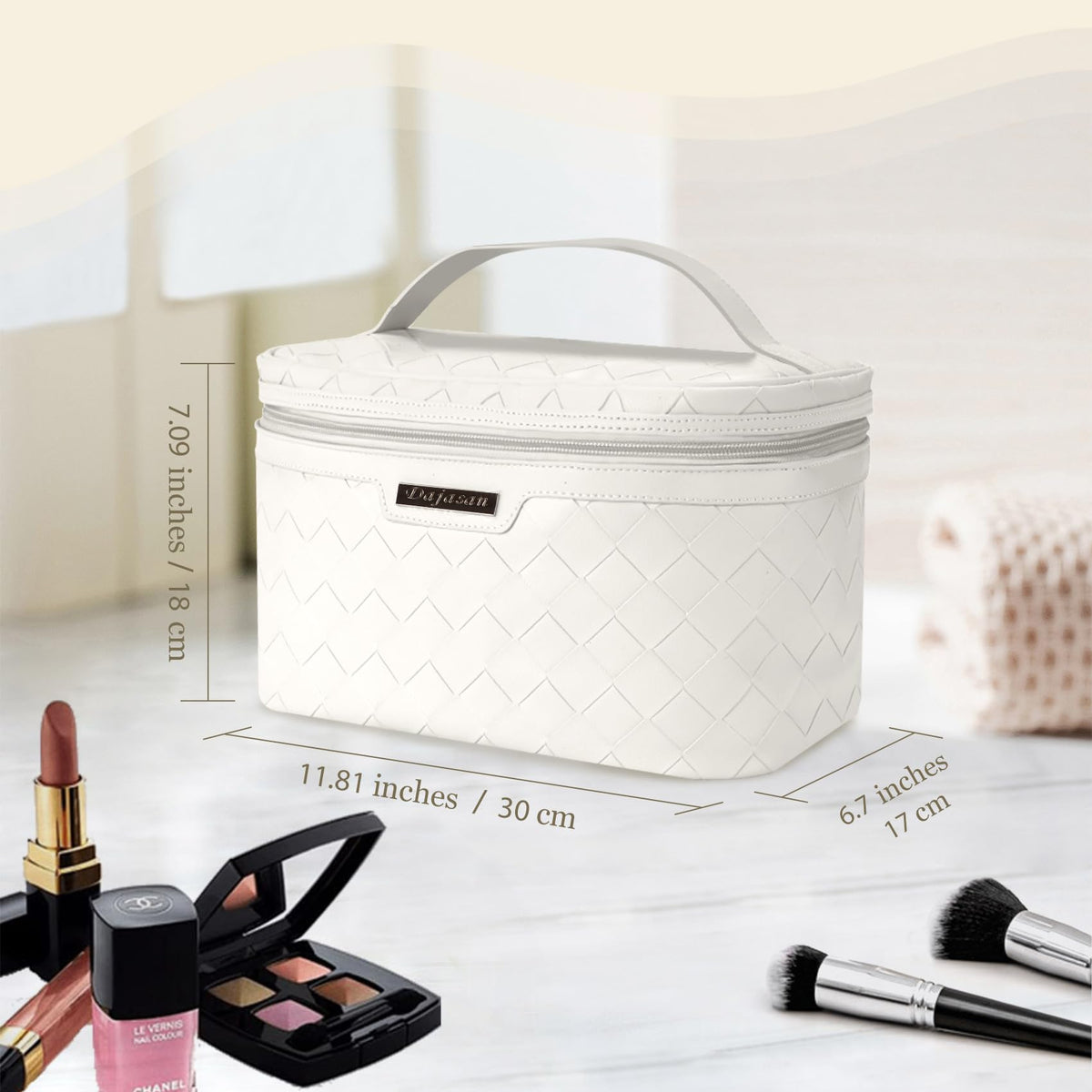 Makeup Bag Portable Travel Cosmetic Bag Large Makeup - Dajasan Official Imagery - 3