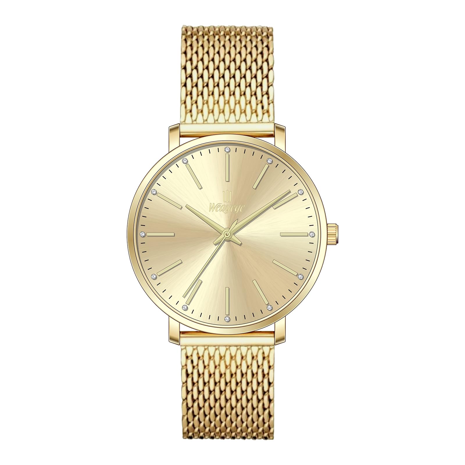 Women Simple Stylish Quartz Waterproof Japanese Movement Daily - Product Imagery