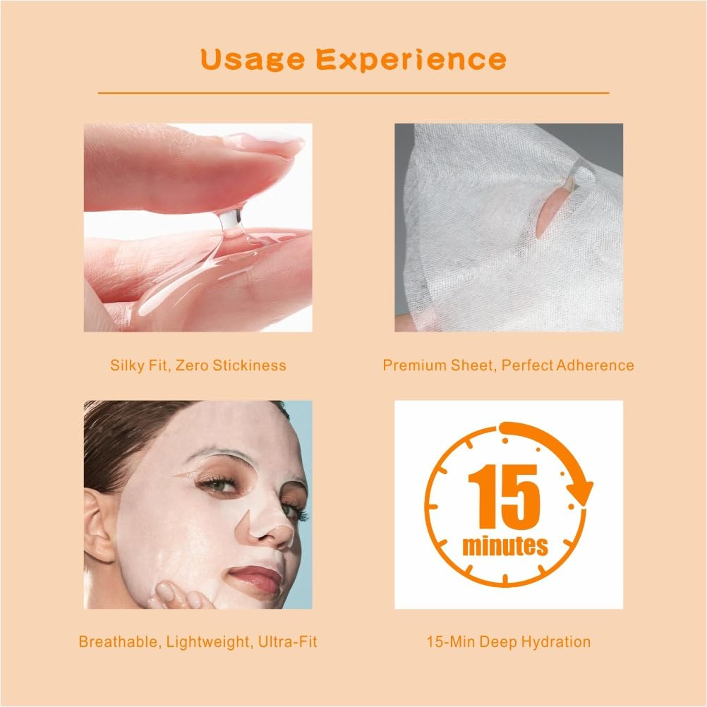 Face Mask Skin Care， Nourishing Spa Facial Masks for Girls Women - Meleell