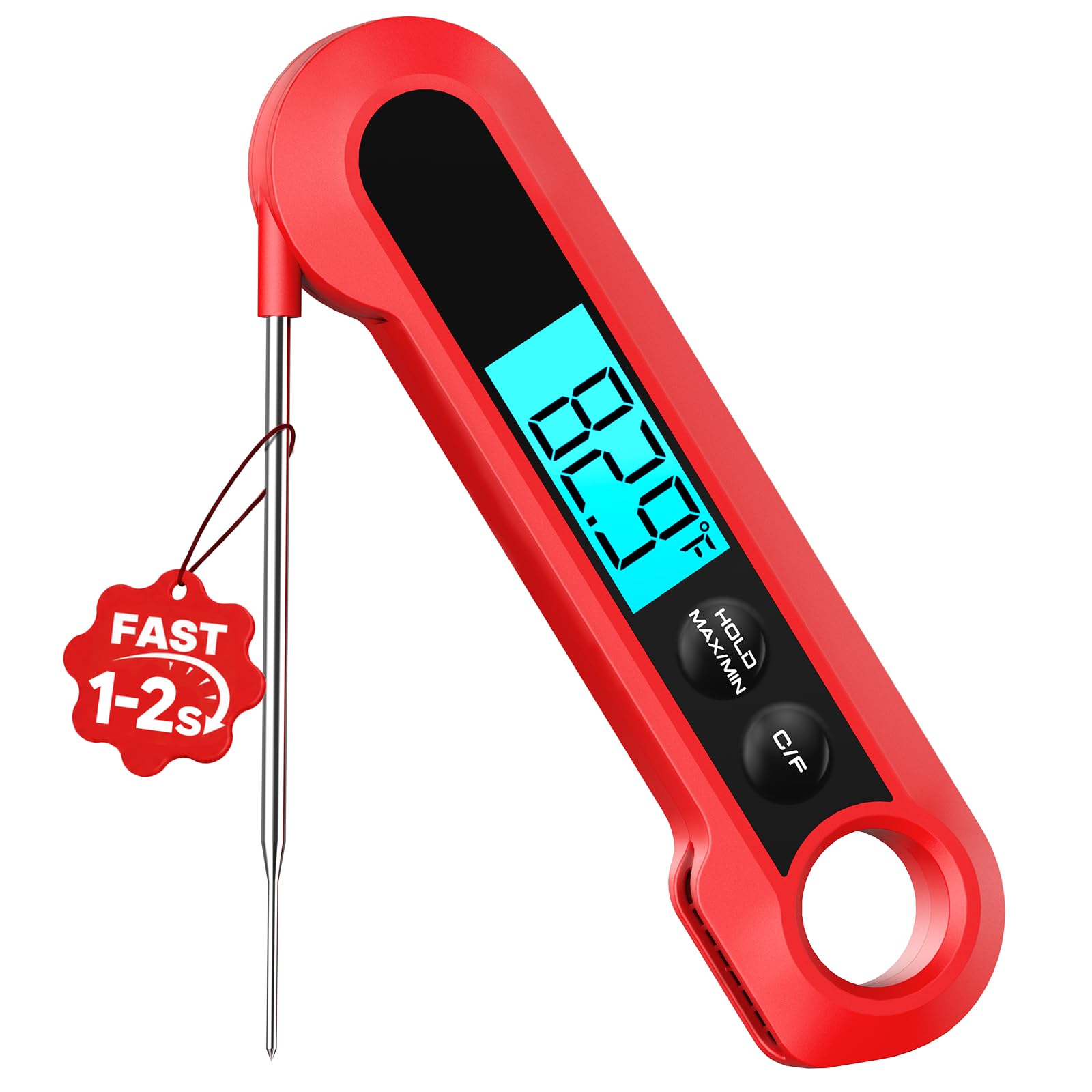Tojasv Meat Thermometer Digital,1-2S Instant Read Thermometer for Cooking, Grill - Tojasv Official Product View 2