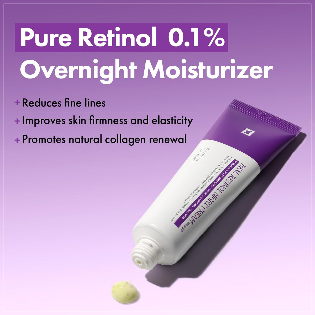 TOSOWOONG Real Retinol 0 1 Night Cream Anti Aging Fine Lines - TOSOWOONG Official Imagery - 3