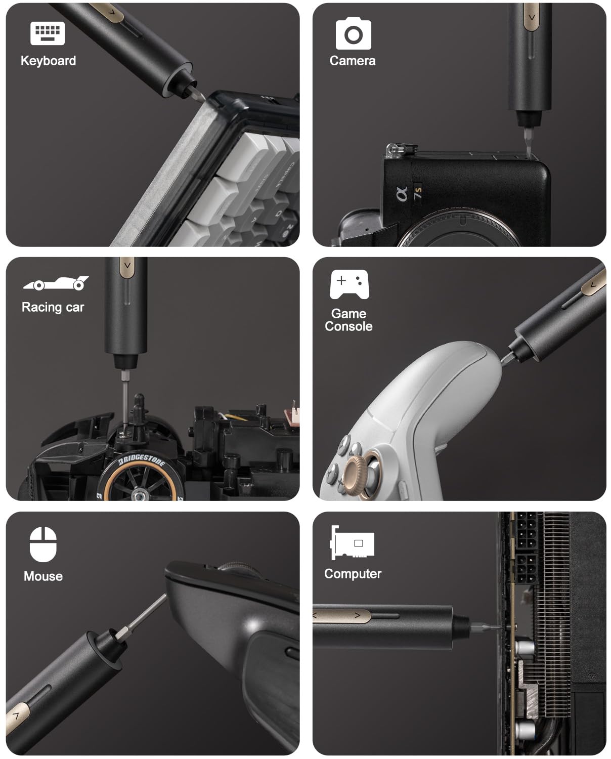 Fanttik E2 Ultra Electric Screwdriver, Screwdriver for Electronic by Fanttik - Angle View 6