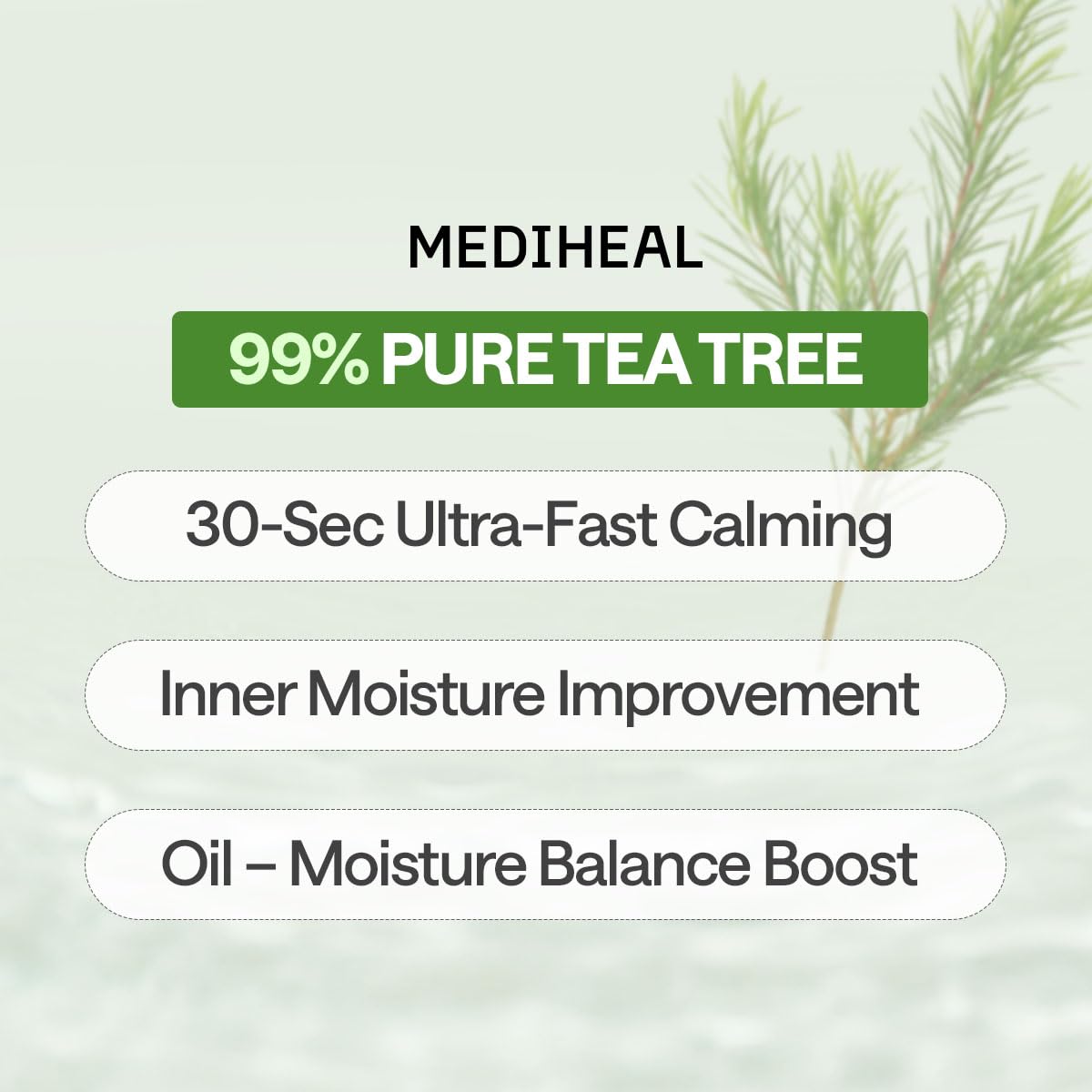 MEDIHEAL Tea Tree Essential Face Sheet Mask Calming Moisture - MEDIHEAL Official Imagery - 4