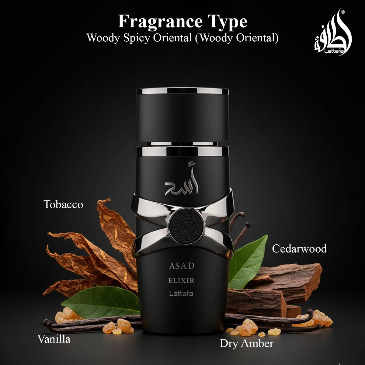 Lattafa Asad Elixir Spicy Woody Amber Warm Eau de Parfum - Lattafa Official Imagery - 8