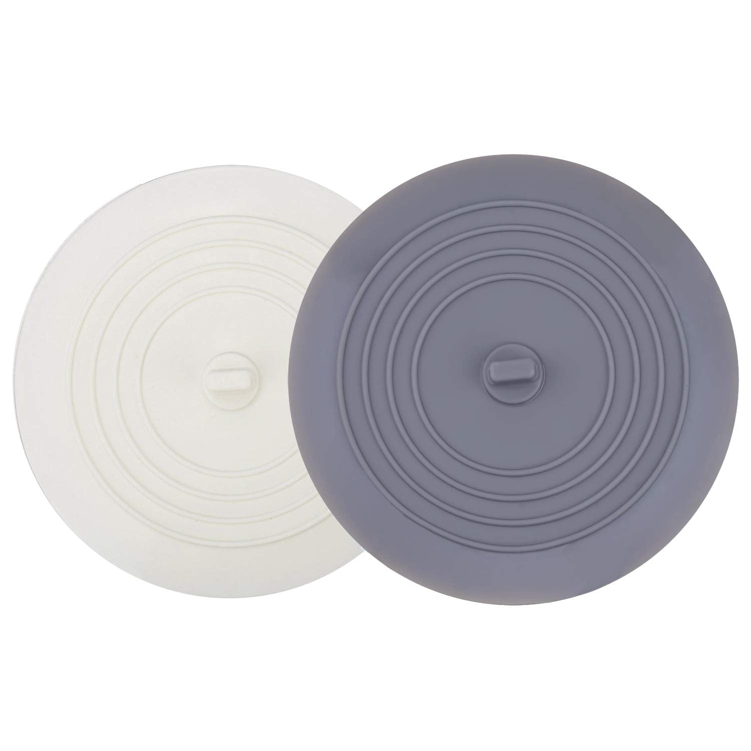 V-TOP Tub Stopper 2 Pack, 6 inches Large Silicone Drain Plug Hair by V-TOP - Angle View 1